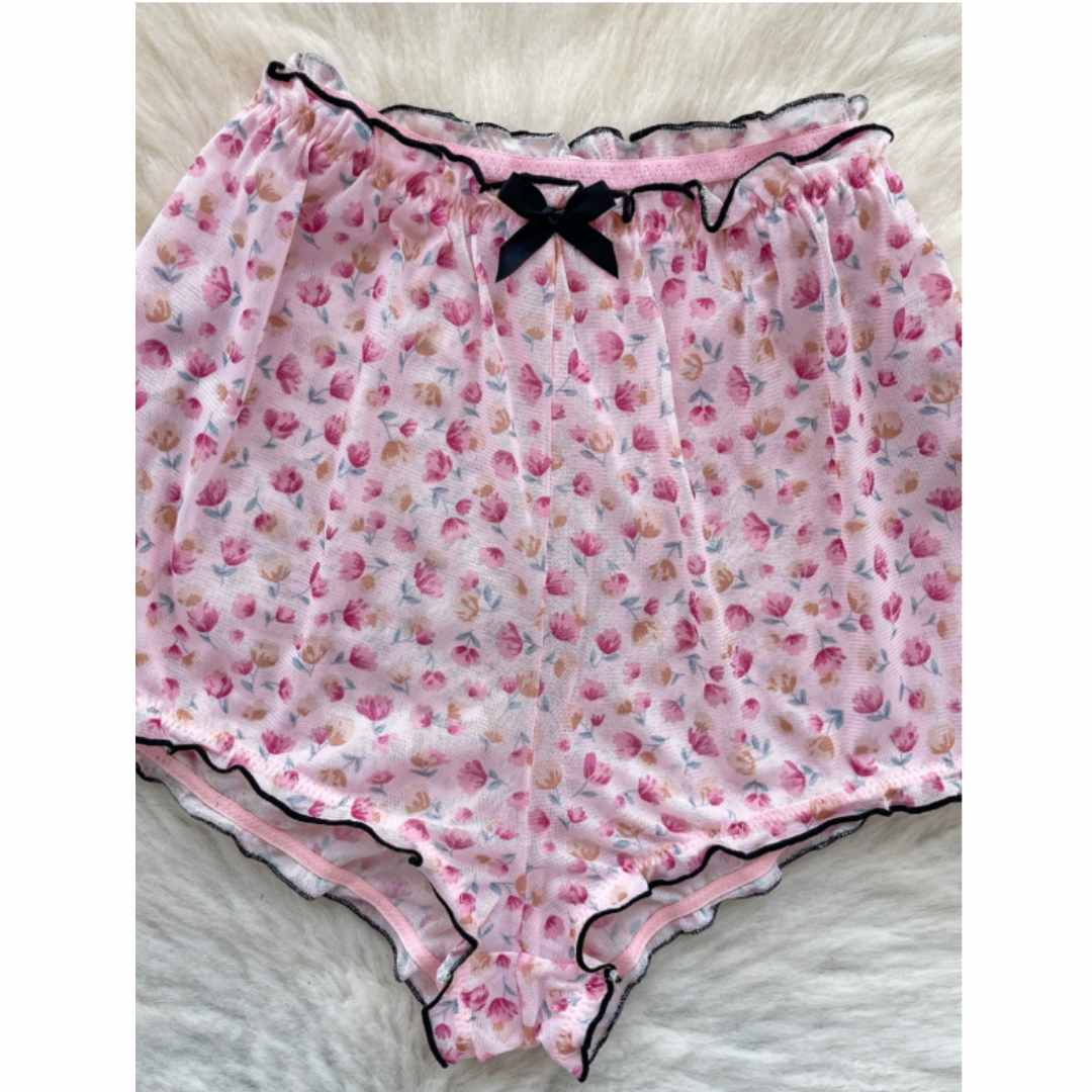 Setelan Pakaian Rumah Wanita y - Romper Floral Print ulasan dan harga