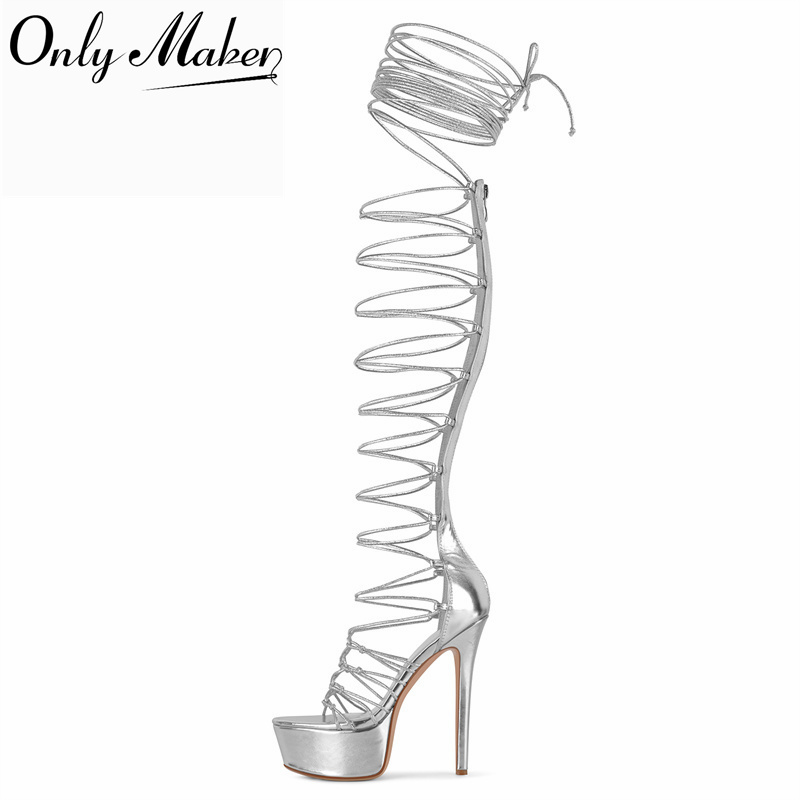 Sandal Gladiator Platform Selu - Sandal Strappy Heeled ulasan dan harga