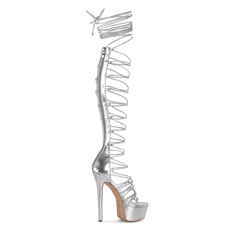 Sandal Gladiator Platform Selu - Sandal Strappy Heeled ulasan dan harga