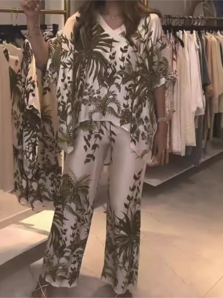 Setelan pakaian kantor dua pot - Romper Floral Print ulasan dan harga